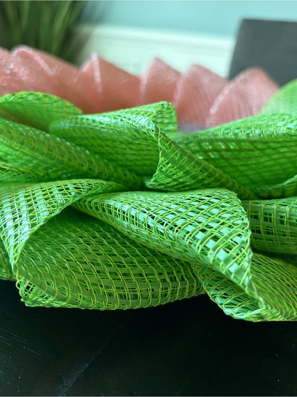 Wicked Musical Decorative Wreath in Green and Pink